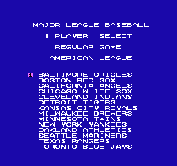 Major League Baseball screenshot 4 for NES